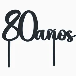80 years Cake Topper