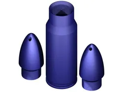 Bulletz Salt-pepper shaker-used Muzz64 design