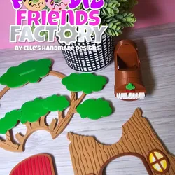 Foodie Friends Treehouse SnapCap Add-Ons for the Original Bubblegum Capsule Machine (PERSONAL USE ONLY)