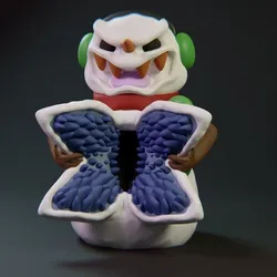 ☃️ Monstrous Snowman – Creepy Chibi Winter Creature STL