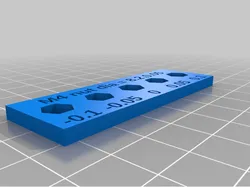 Nut diameter sizer - OpenSCAD