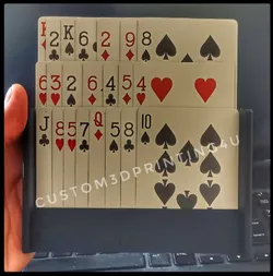 Playing Cards Helper - Holds ~21 Cards & Stands Freely - Pinky Kickstand for Comfortable Grip