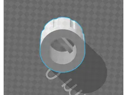 Potentiometer knob with round socket and turner bar