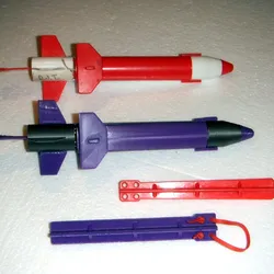 Retro Rubber Band Powered Rocket