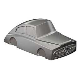 Ribbed Mercedes 300SL gullwing grille wide body car sculpture 3d print model