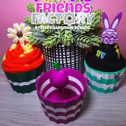 Spring Cupcake Caddy (Large): A Delightful Accessory & Sock Holder (PERSONAL USE ONLY)
