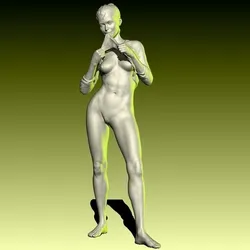 Wont Bite ( Je ne mord pas) Realistic female figurine