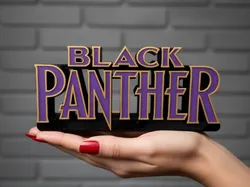 BLACK PANTHER LOGO - Free 3D Print Model