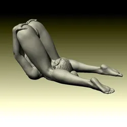 Encense holder. realistic nude female figurine
