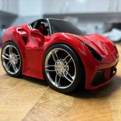 Ferrari 488 GTB Cartoon Style (Multiparts)