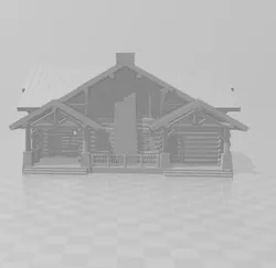 house diorama timber