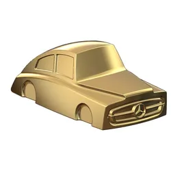 Mercedes 300SL gullwing grille wide body car sculpture 3D print model