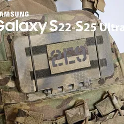 Phone molle case holder (Samsung Galaxy S22-S25 ultra) NO SCREWS NO SUPPORTS
