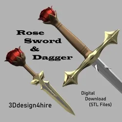 Rose Sword and Dagger