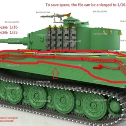 Tiger Tank Late Left Side of Wire.(STL-16-35)