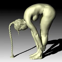 Virginia realistic nude female figurine.