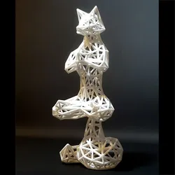 Wireframe  Fox Sculpture
