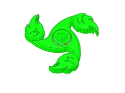 fire head fidget spinner
