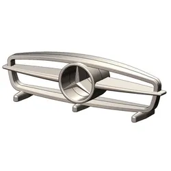 Open Mercedes Benz 300SL gullwing grille sculpture desk ornament 3D print model