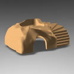 REPTILE HIDEOUT WITH STAIRS