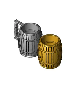 Root Beer Barrel - 12oz Can Coozie aka Stein for your Soda Pop Cans!