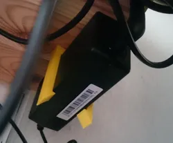 Samsung monitor power brick holder