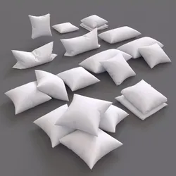 Solid pillow set 01 3D model