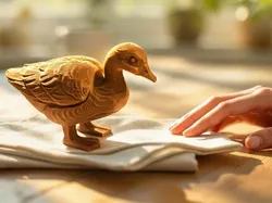 Wood Carved Duck - Free 3D Print Model