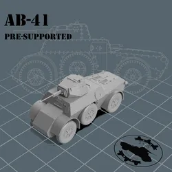 AB41 - 1/72 Armored Car - Presupported