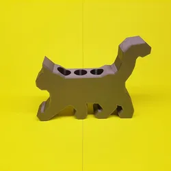 Cat-shaped pen holder for the desk