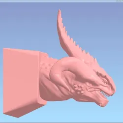 Dragon head Keycap 3D model STL file for printing