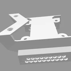 Drone FC-ESC shield and xt60, antenna holder