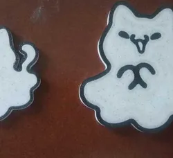 Ghost Cat Keychain / Llavero Gato Fantasma