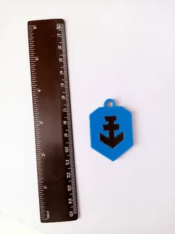keychain with spare batteries - Free 3D Print Model