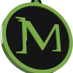 Matrix Double-sided Keychain