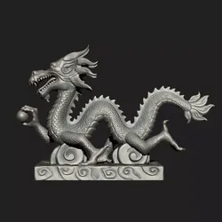 Asian Chinese Dragon Zbrush 3D Model 3D model