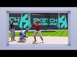 BASEBALL STADIUM Low-poly 3D model