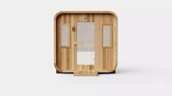 Cube Sauna for 6 Person Low-poly 3D model