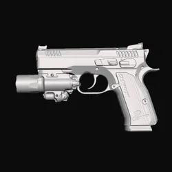 Cz Shadow 2 Compact with Surefire X400 Ultra Real Size Scan 3D Gun Mold