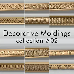 Decorative Moldings collection 02 3D model