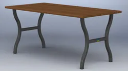Desk 10 - Steel tube legs 40x40x2