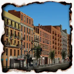 European City Block 03 Low-poly 3D model
