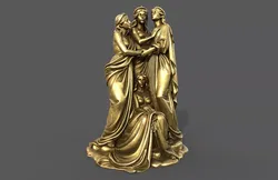 female statue 3D model 3D model
