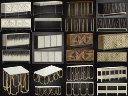 Furniture Sideboard and Chest of drawer Collection 01 3D Model Pack