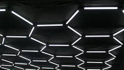 Hexagon lights garage