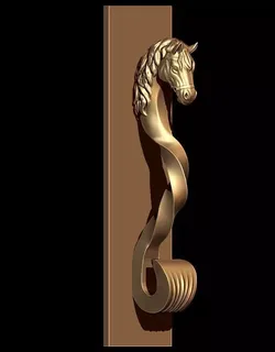 HORSE DOOR HANDLE  3D print model