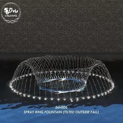 Lumion fountain - animated Low-poly 3D model