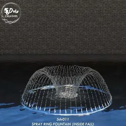 Lumion fountain - animated Low-poly 3D model