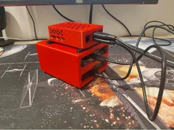 Modular NAS HDD/SSD Bracket with TPU Sliders & Dampeners (for Raspberry Pi 5 NAS builds)