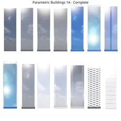 Parametric Building Collection 1A 3Complete 3D model